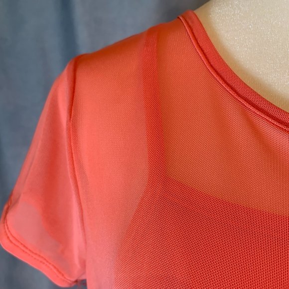 SHEER PINK KNEE LENGTH LINED DRESS SIZE SMALL - Picture 4 of 7